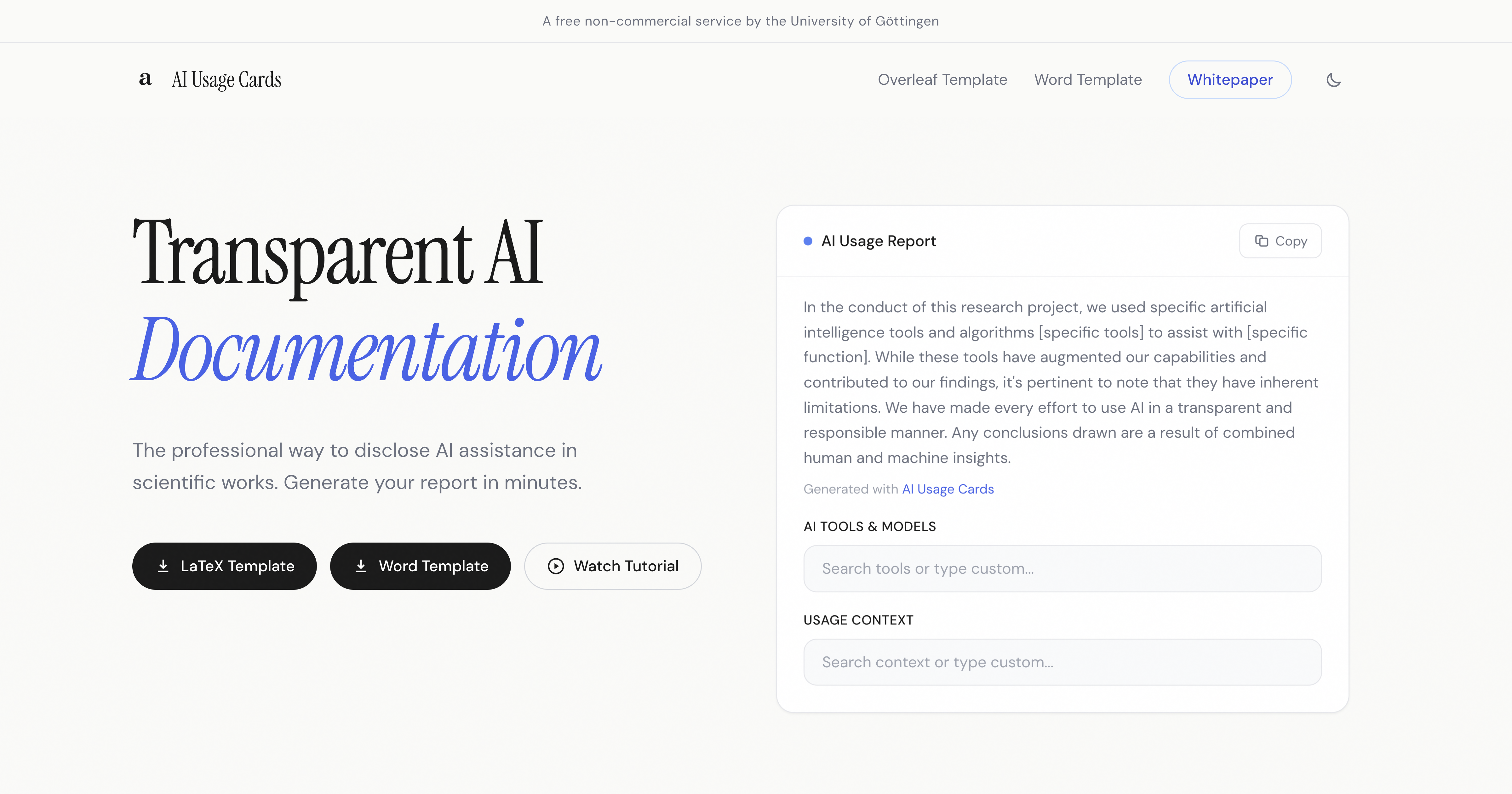 How to Disclose ChatGPT Usage in Academic Papers | AI Usage Cards
